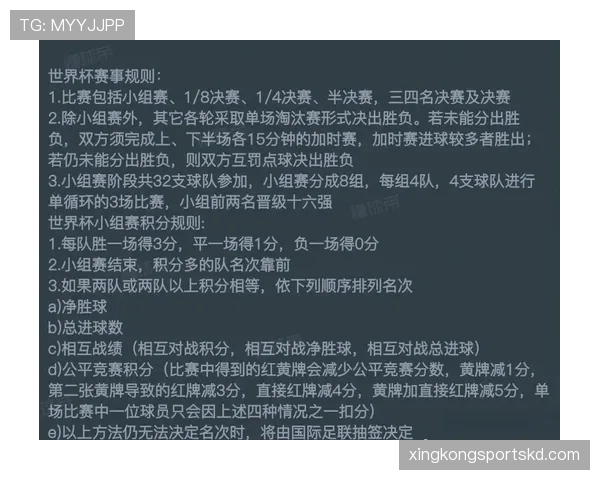 2026世界杯小组赛积分相同如何排名决定出线名额的规则是什么